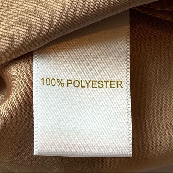 House of Harlow 1960 Tan Satin Cropped Blouse Size Large - Picture 10 of 13